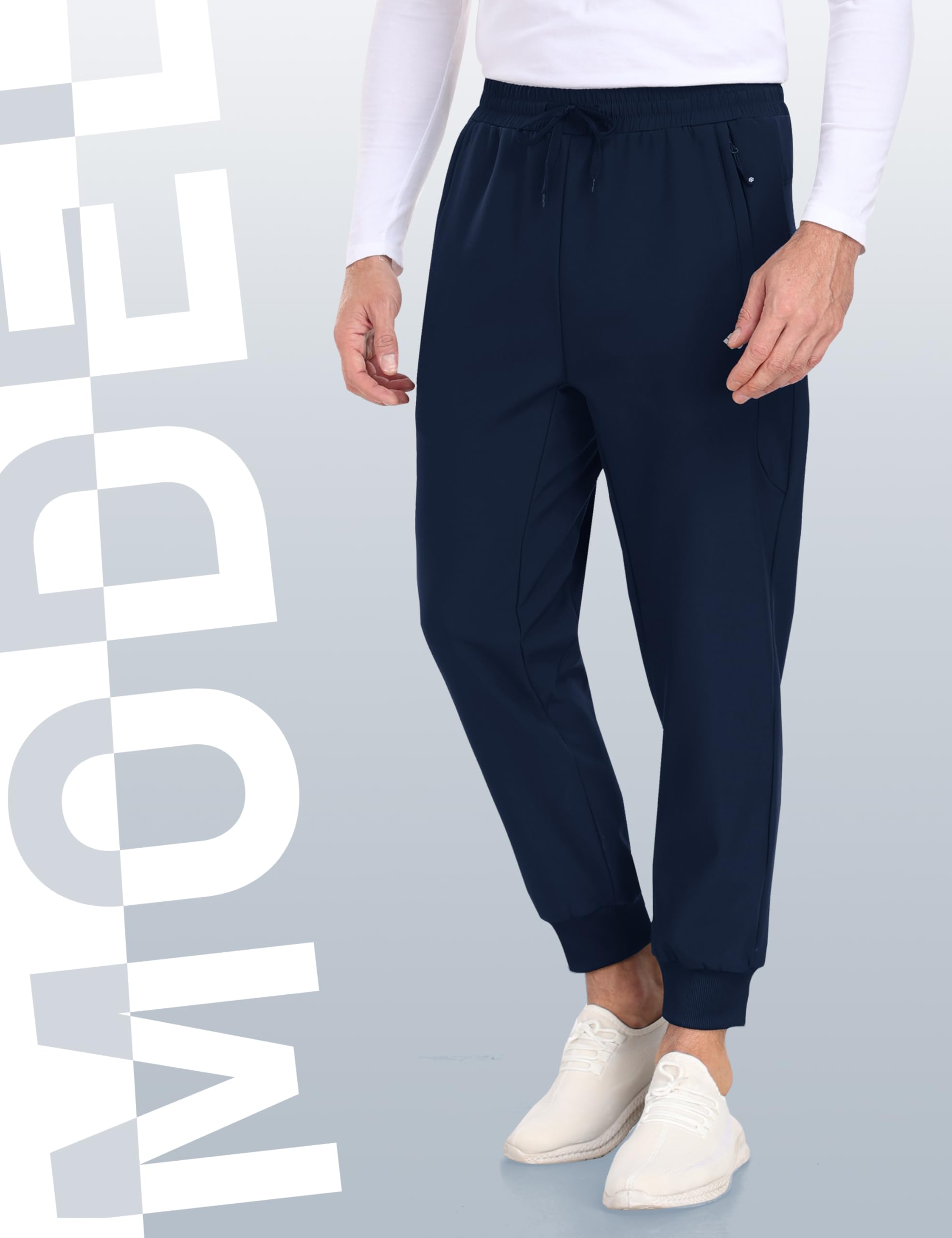MoFiz men's hiking pants navy color wear for daily outdoor activities.