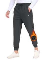 MoFiz men's hiking pants with wool-lined warmth for cold-weather hikes.