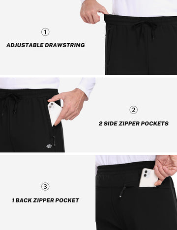 MoFiz pants feature zip pockets securing essentials during outdoor activities.