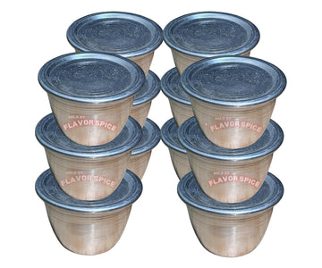 Moi Moi cooking aluminum cups with lids for bean cake, ideal for even steaming