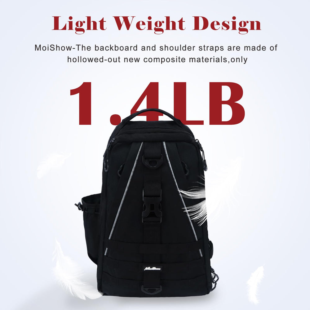 Water-resistant 1000D nylon material of MoiShow backpack