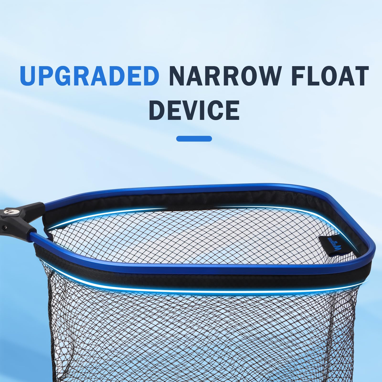 Foam-padded hoop for safe fish handling