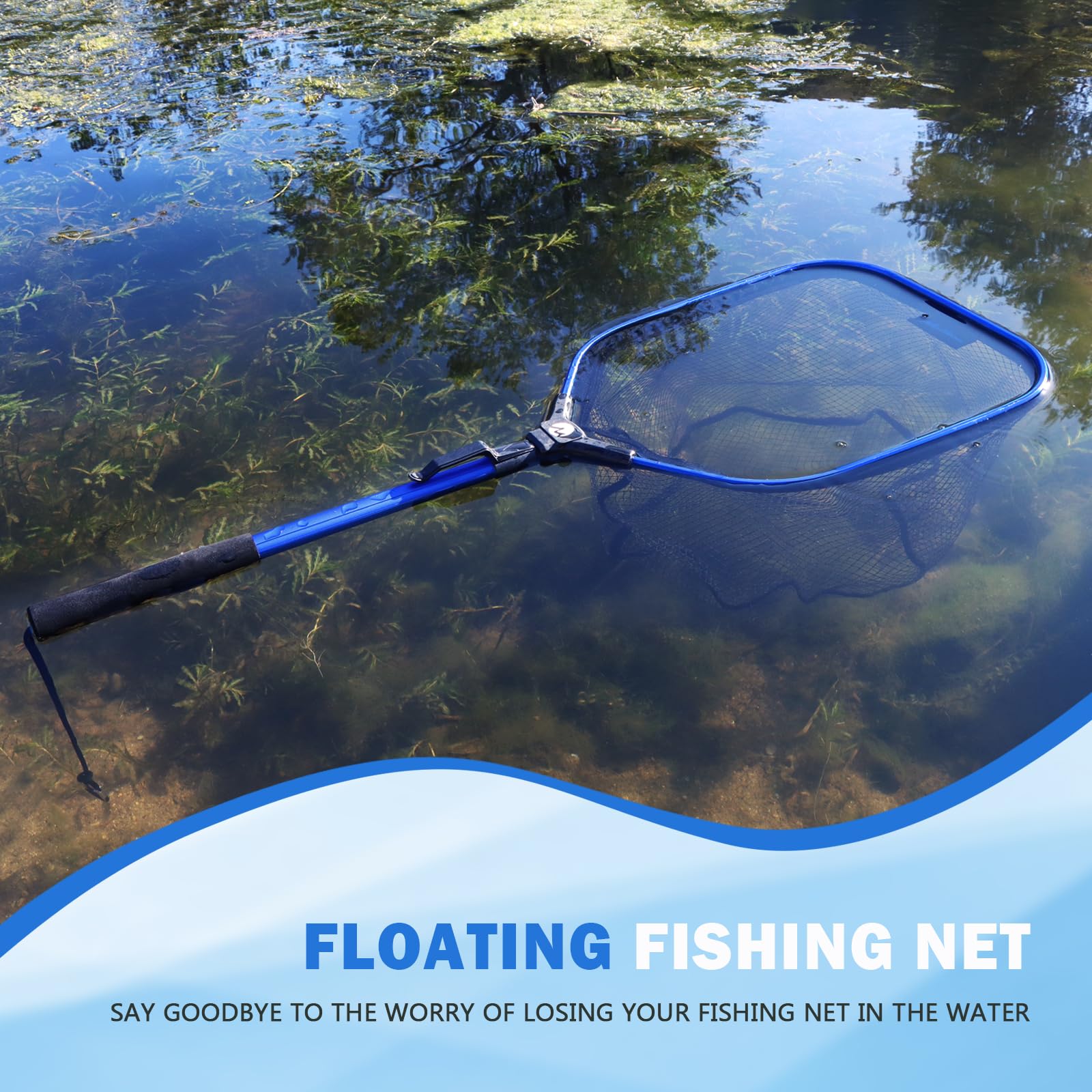 Net deployed from a kayak