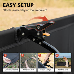 Mojest Ultralight Camping Cot folded-compact design enables easy transport for hikers.