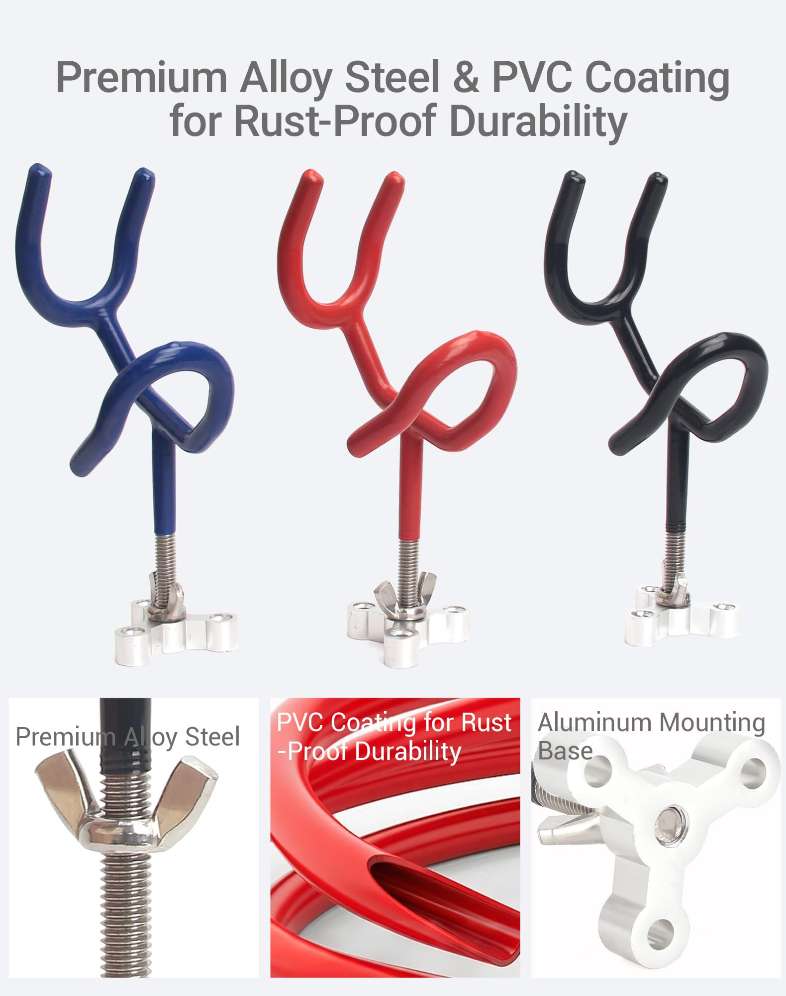 Mojiate 20-degree angle keeps tips above water for easy retrieval.