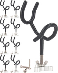 Mojiate 8-pack deck mount on boat secures rods during rough seas.