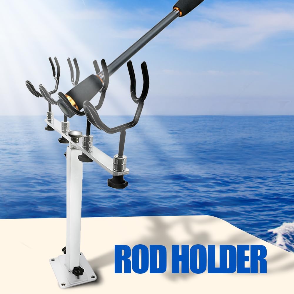 Mojiate two-rod-capacity setup enables organized, efficient onboard fishing.