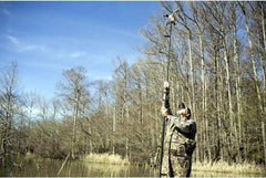 MOJO Outdoors extension pole cam lock top keeps the breast peg secure during setup