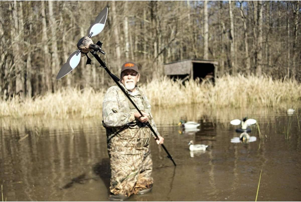MOJO Outdoors extension pole reaches up to 10 feet of water for flexible decoy placement