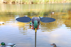 MOJO Outdoors silver mallard decoy side profile reveals anatomically correct silhouette for convincing distant shots