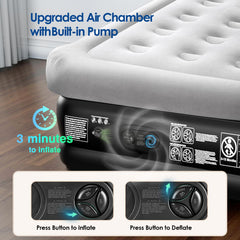 MoKo flocked-top mattress queen offers a soft, skin-friendly surface for cozy, relaxed nights.