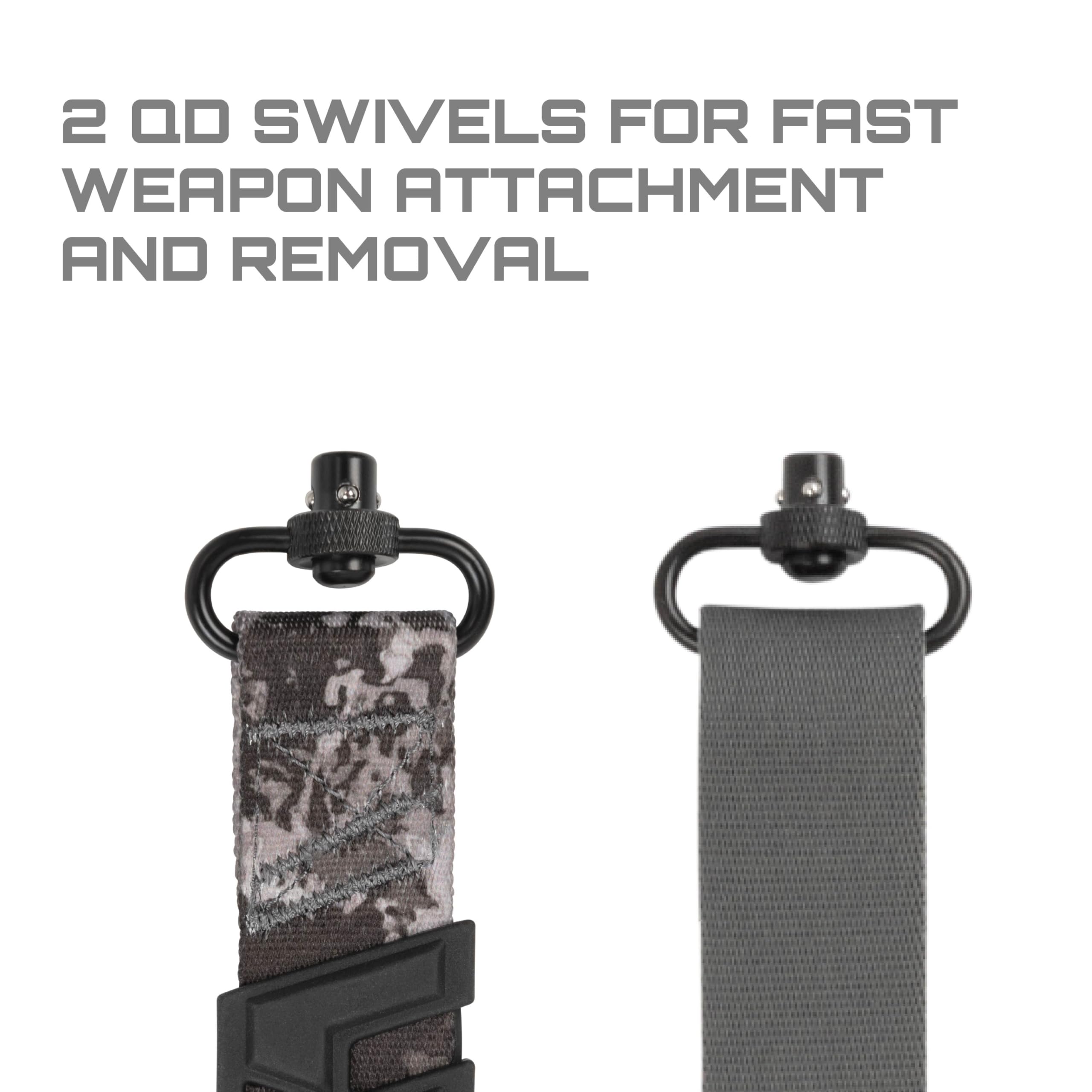 Molded Baktrak pad on rugged web sling