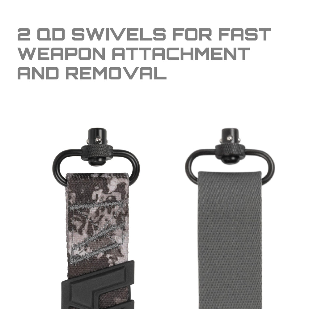 Molded Baktrak pad on rugged web sling