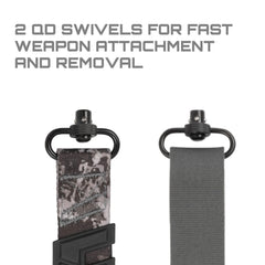 Molded Baktrak pad on rugged web sling