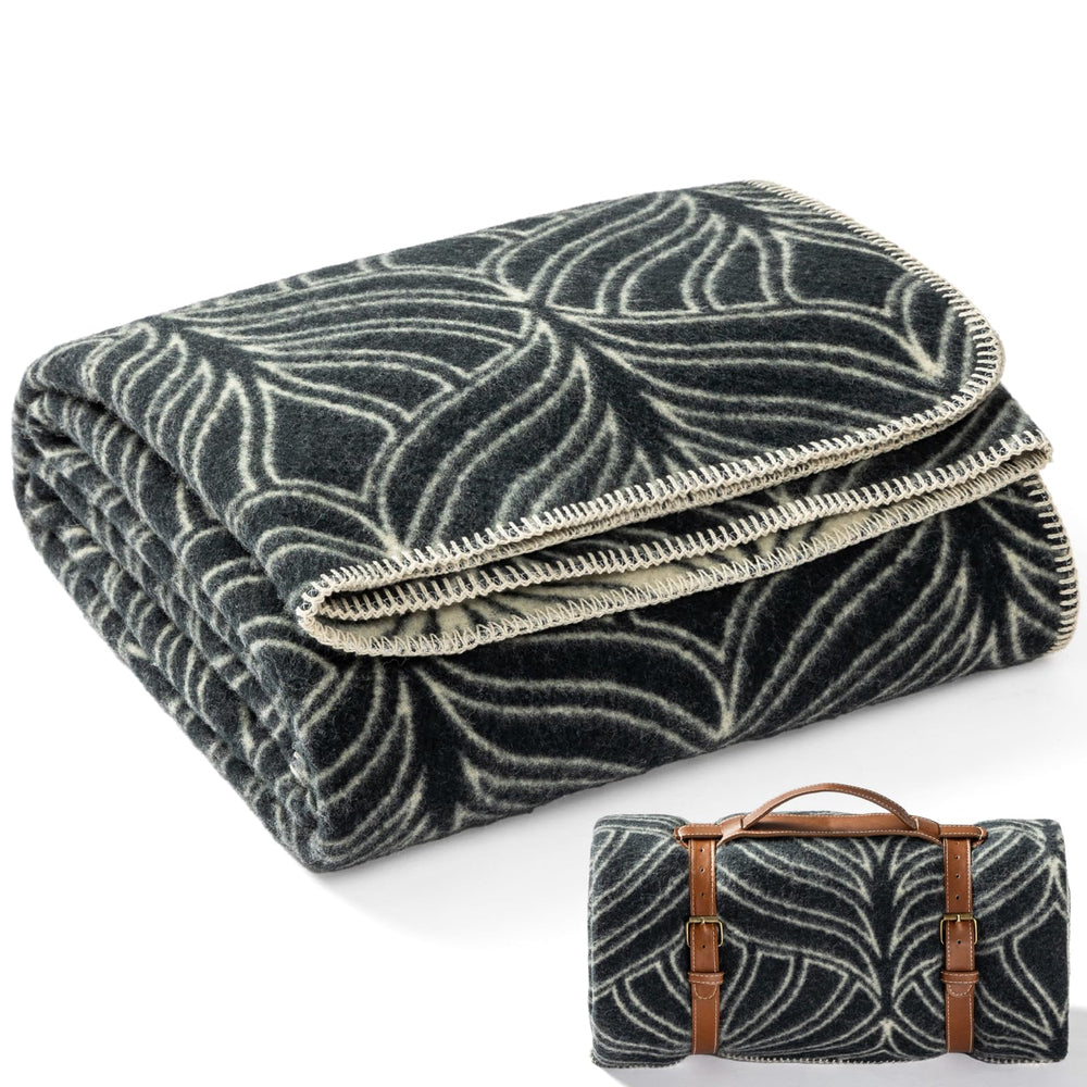 Molithe wool blanket 62x86 inches folded for storage and warmth at home
