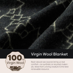 Molithe indoor-outdoor blanket in use scene highlights versatile camping and stadium wear