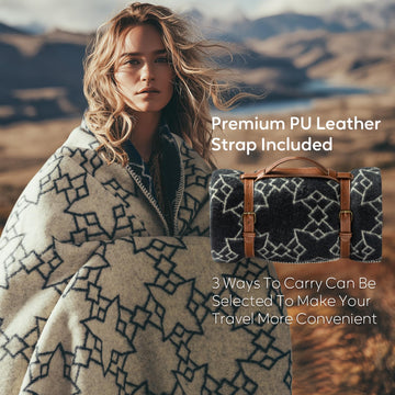 Molithe premium PU-strap shown for easy portability during travel and outdoor events