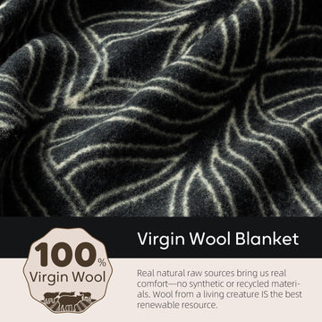 Molithe machine-washable blanket with care tag for gentle washing