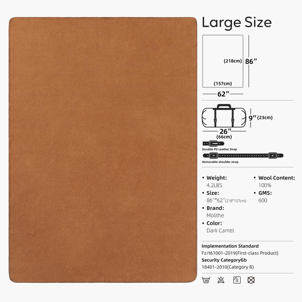 Molithe wool blanket care guide for longevity and care.