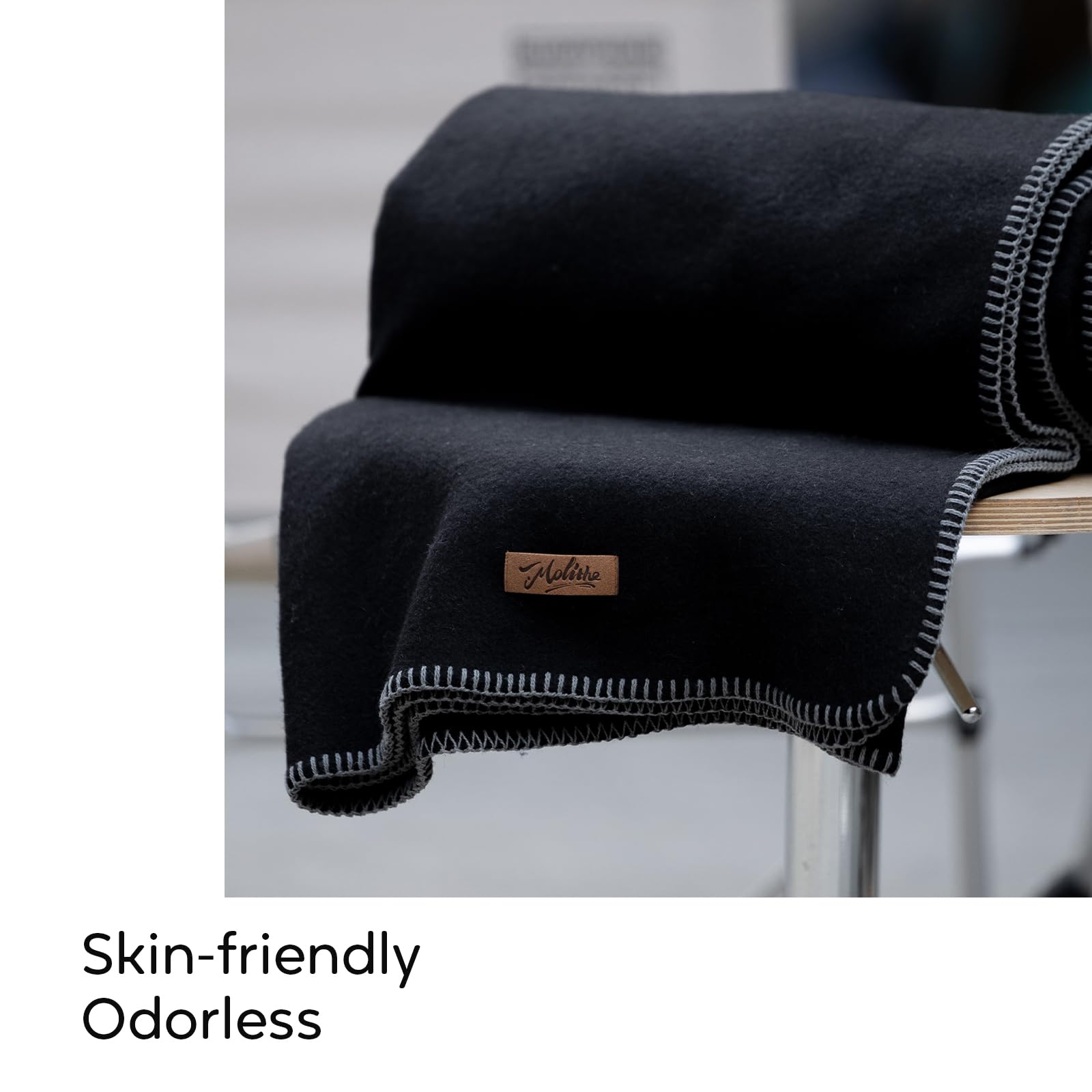 Molithe virgin wool offers durable, sustainable warmth for everyday use