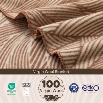 Molithe wool blanket soft-texture demonstrates skin-friendly comfort and fluffiness