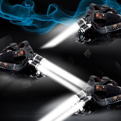 Mollo headlamp USB-C recharge from the side profile enables continuous use.