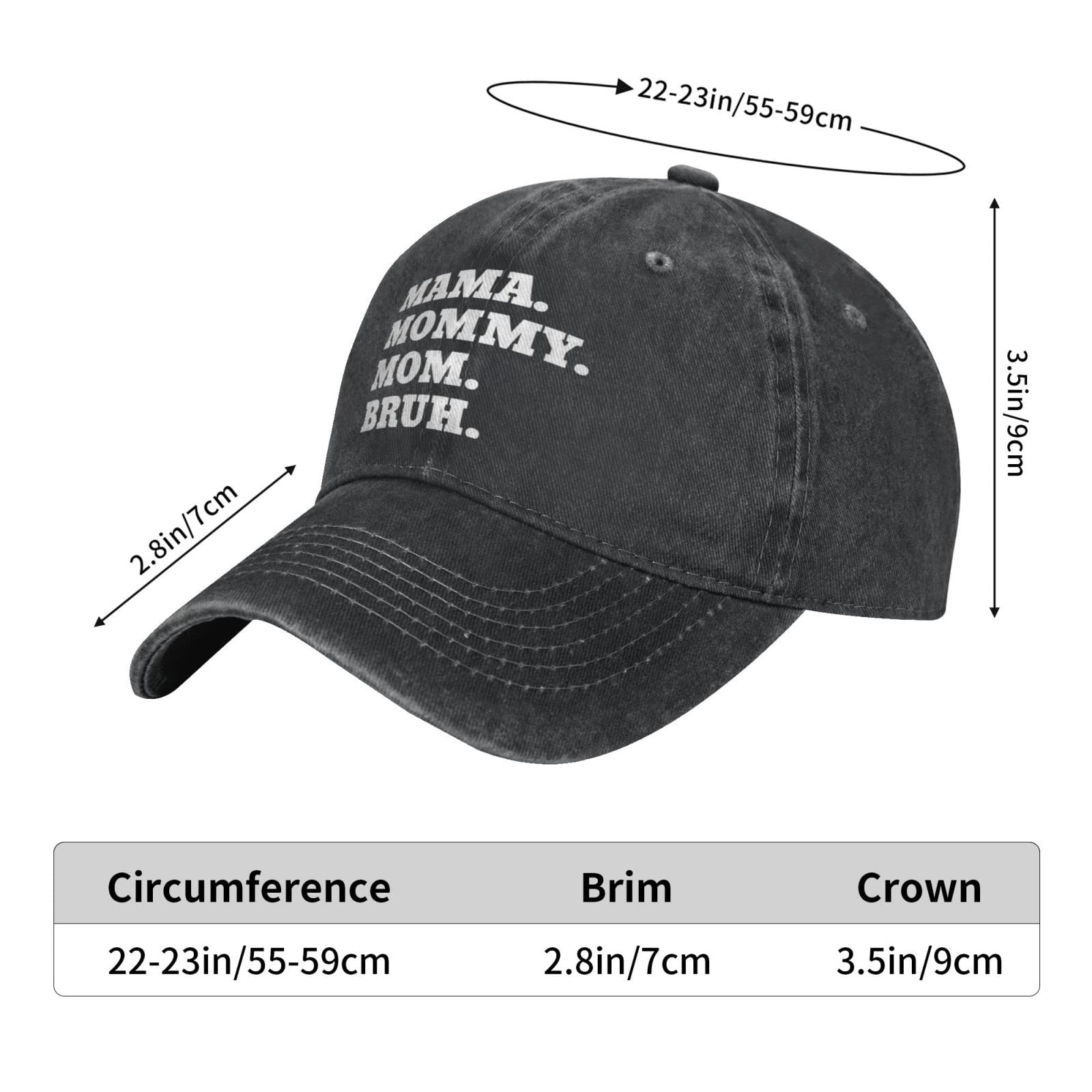 Front panel graphic design on black cap