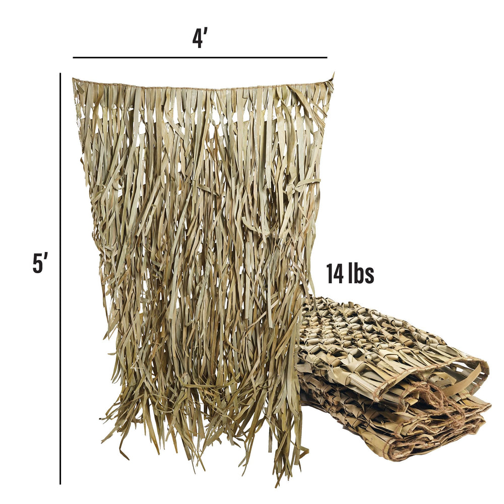 Momarsh Blind Grass Sheets natural palm leaves blend with surroundings for authentic concealment.