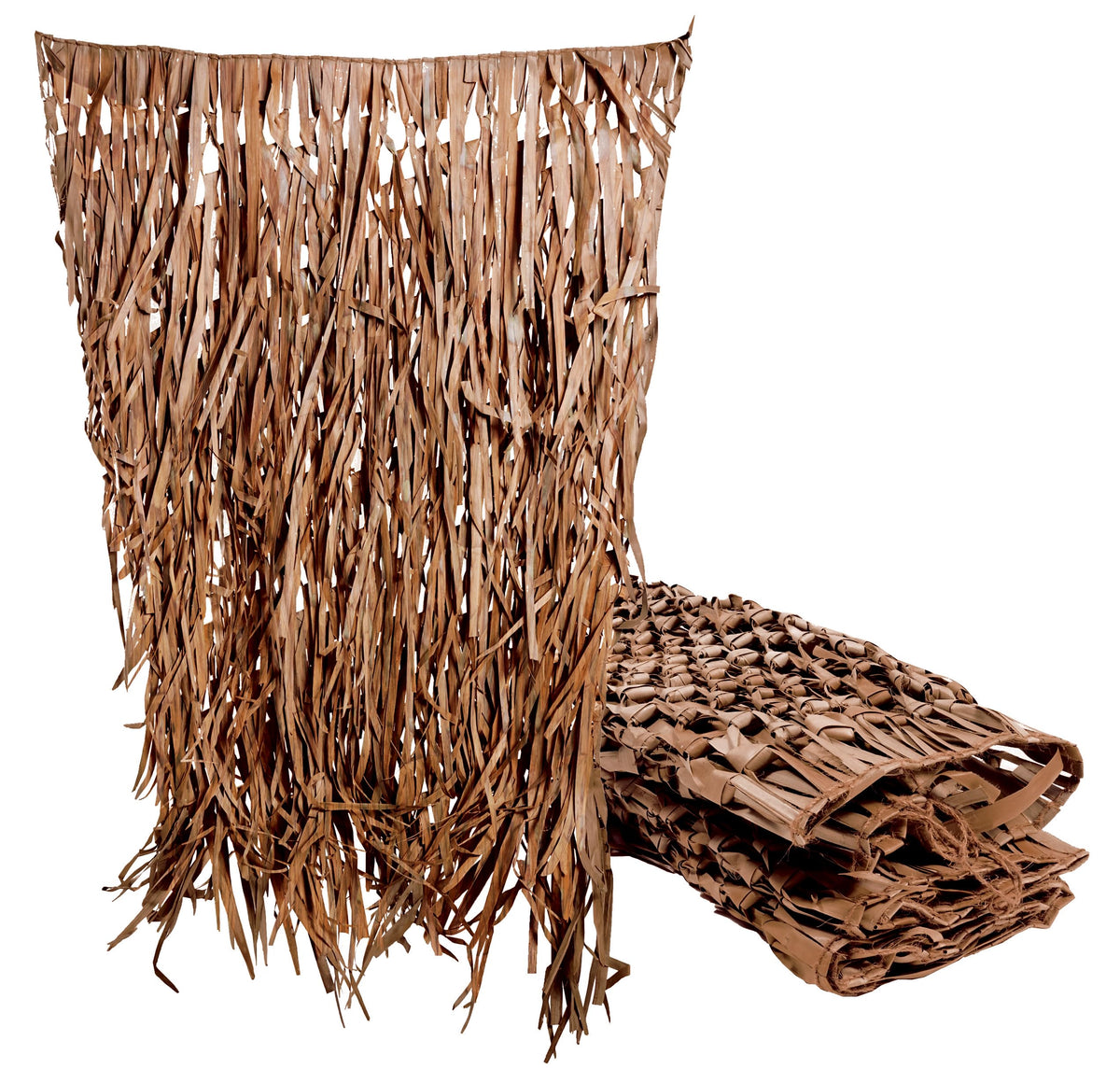 Momarsh Blind Grass sheets with palm leaves for authentic camouflage on blinds.