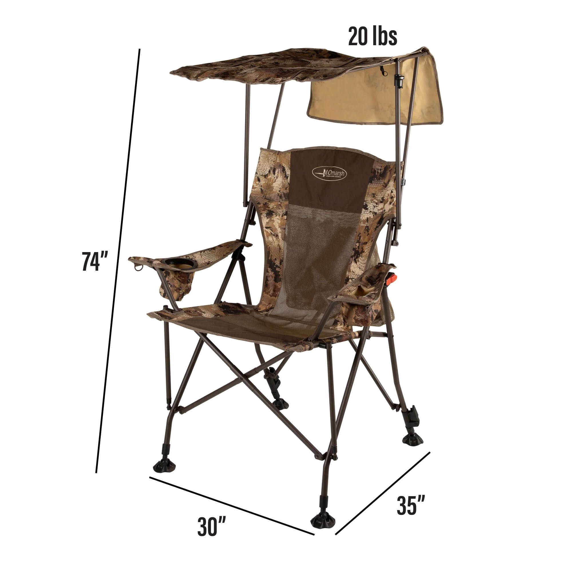 Momarsh dove chair full-size foldable design ready for camping