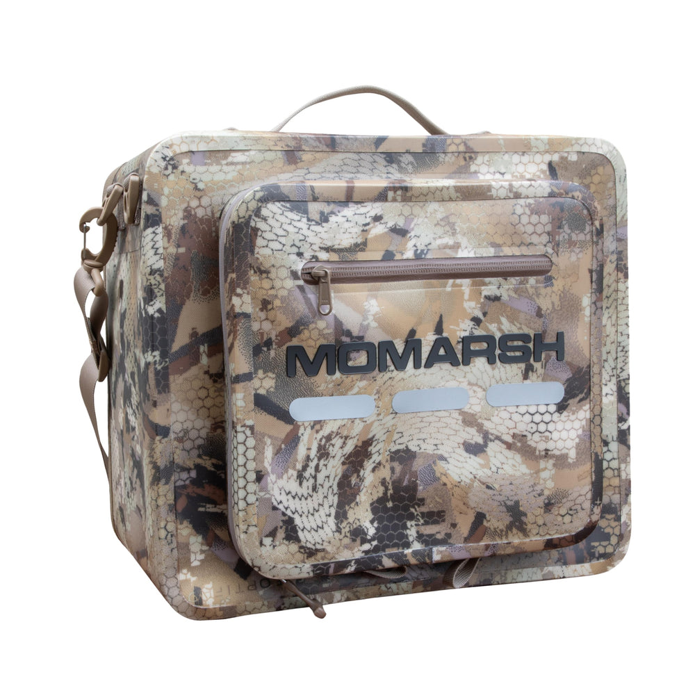 Momarsh Element Water Box showing dry-gear compartment for organized storage.
