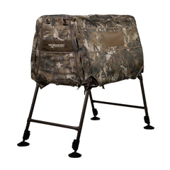 Momarsh Invisi Lab blind front view highlighting concealment and easy-entry doors.