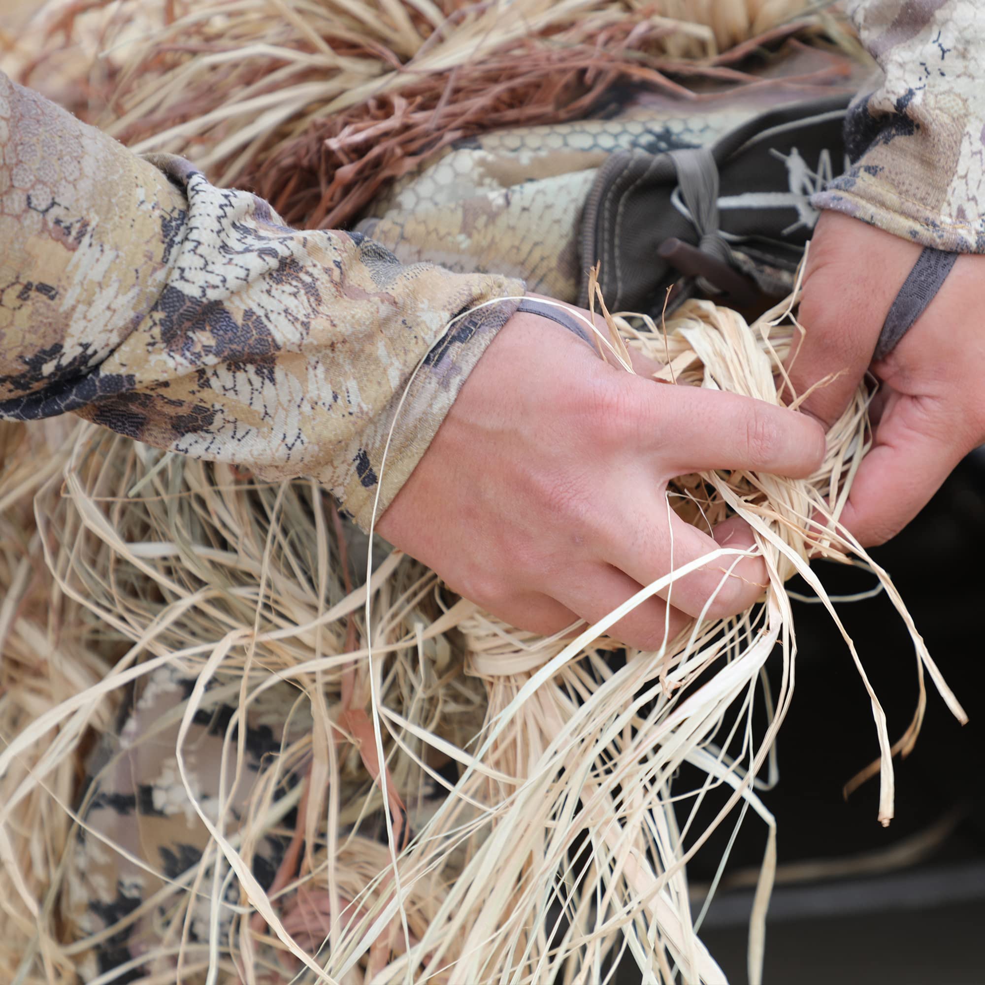 Momarsh InvisiGrass bundle's durable material stands up to rain and wind.