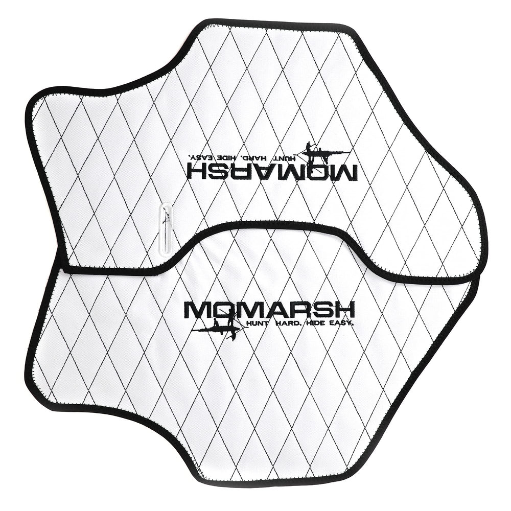 Momarsh Versa Vest replacement panel white with hook-and-loop for easy swapping.