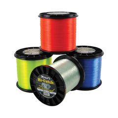 Momoi 31016 Hi-Catch Diamond spool close-up shows durable fishing line for reliable casts