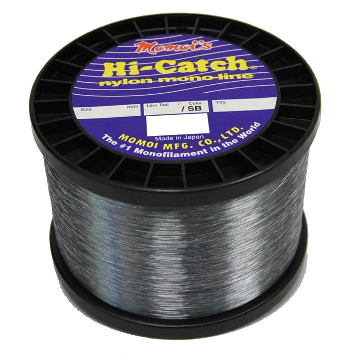 Momoi Hi-Catch nylon monofilament 2lb spool, clear color, 1220 yards - image 1