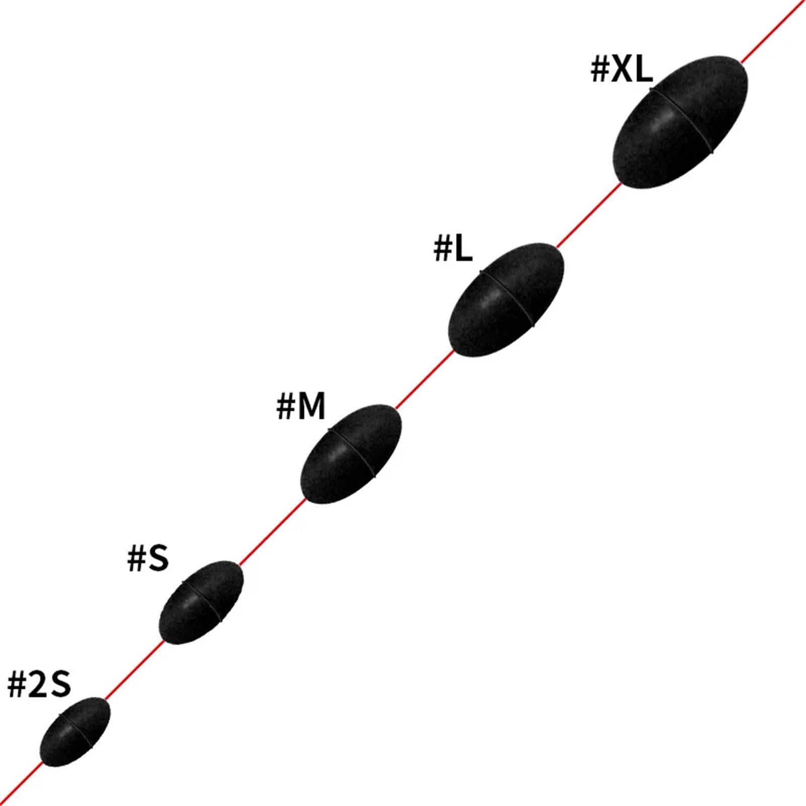 MOMOJIA 10GROP beads-stoppers visual demonstrates practical fishing setup ready to deploy
