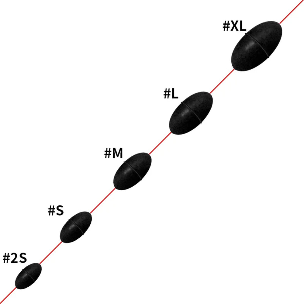MOMOJIA 10GROP beads-stoppers visual demonstrates practical fishing setup ready to deploy