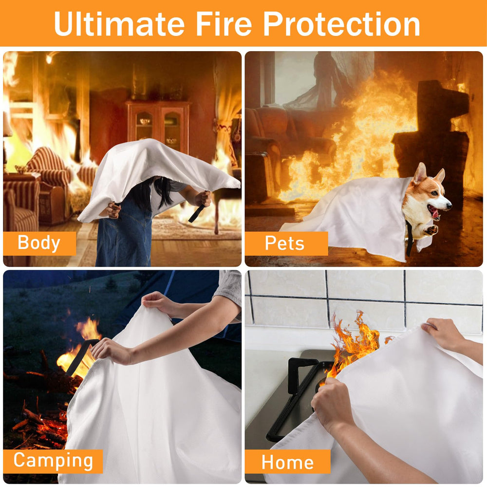 Mondoshop silicone fire blanket in school lab reduces exposure during incidents.