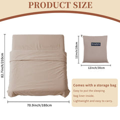 MongByYa sleeping bag liner bottom vent zips for cooling airflow on warm nights.