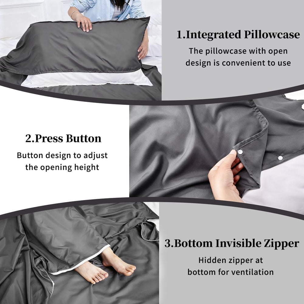 MongByYa sleeping bag liner bottom zip vent highlights ventilation option