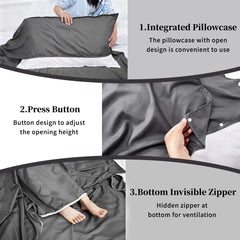 MongByYa sleeping bag liner bottom zip vent highlights ventilation option