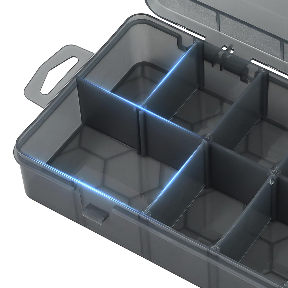 Versatile MoNiBloom storage for jewelry and crafts with adjustable internal grids.