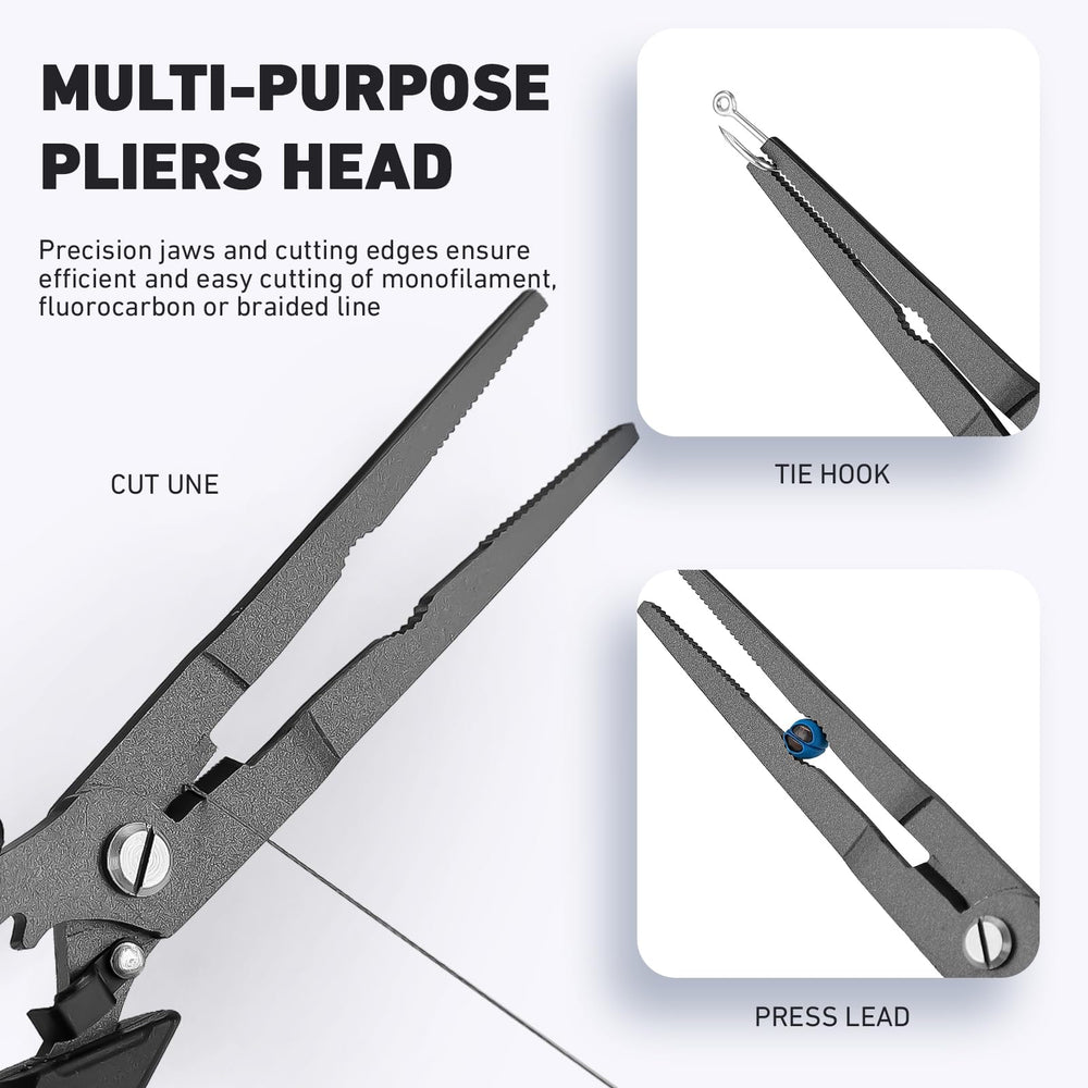 Pliers cutting mono, fluorocarbon and braid lines