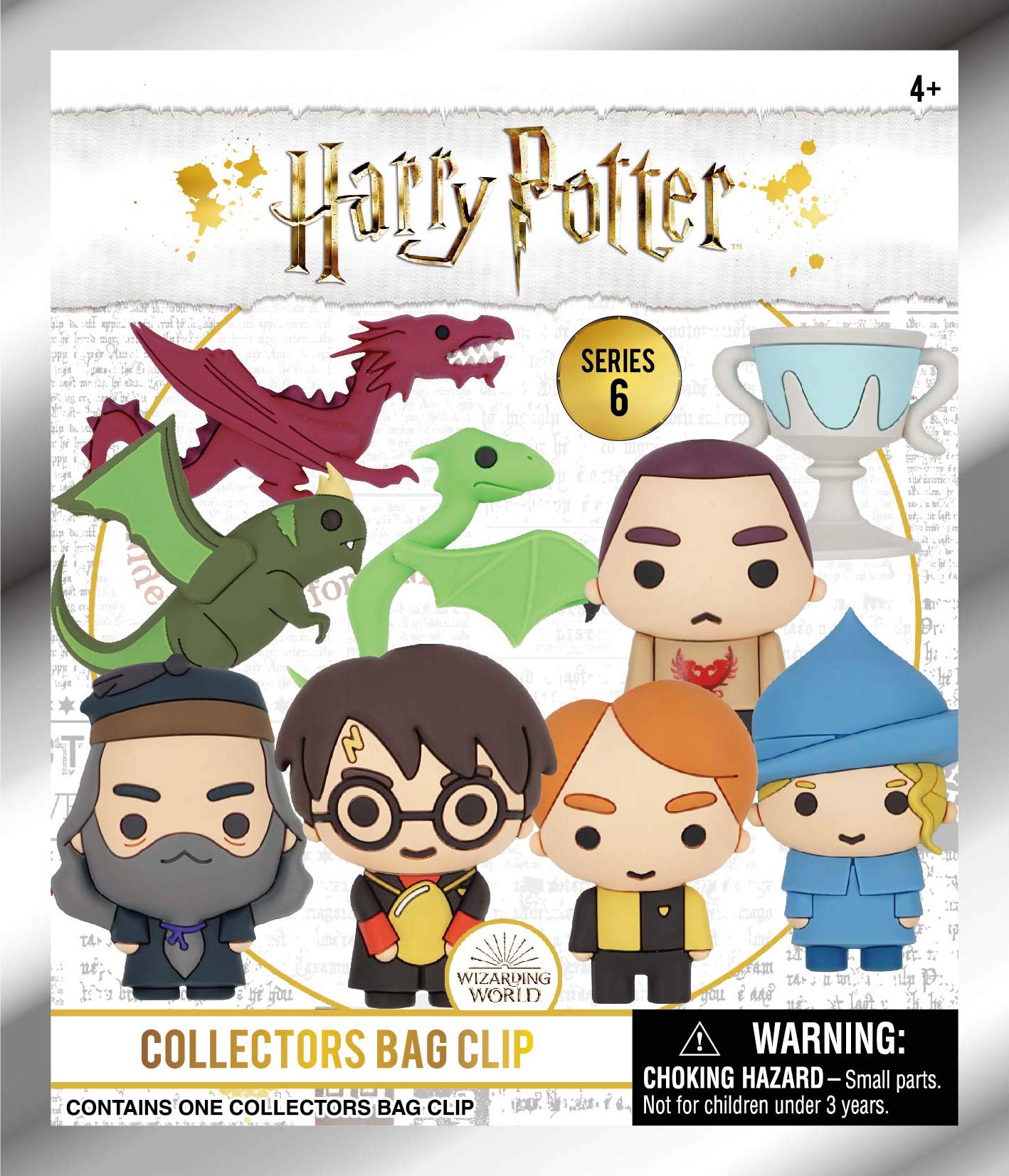 Monogram Harry Potter Series 6-3D foam bag clip with blind bag for portable organization.