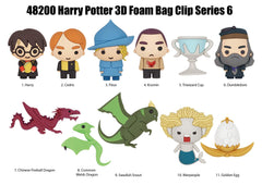 Monogram Harry Potter 3D foam bag clip with vivid character design for backpacks and bags.
