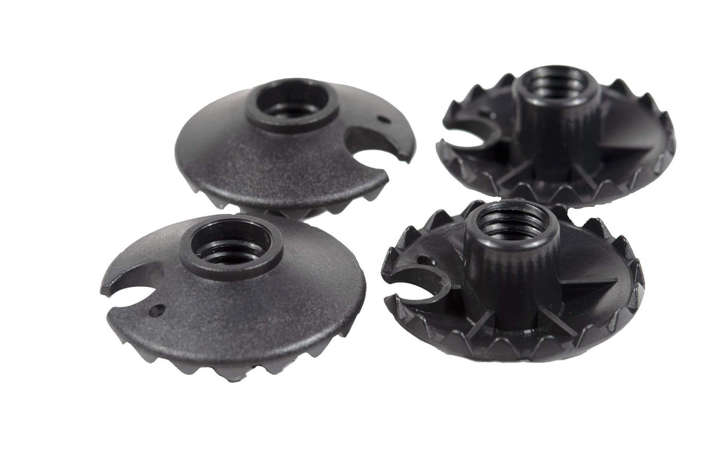 Mons Peak IX screw-on basket for pole tips provides secure fit during hikes