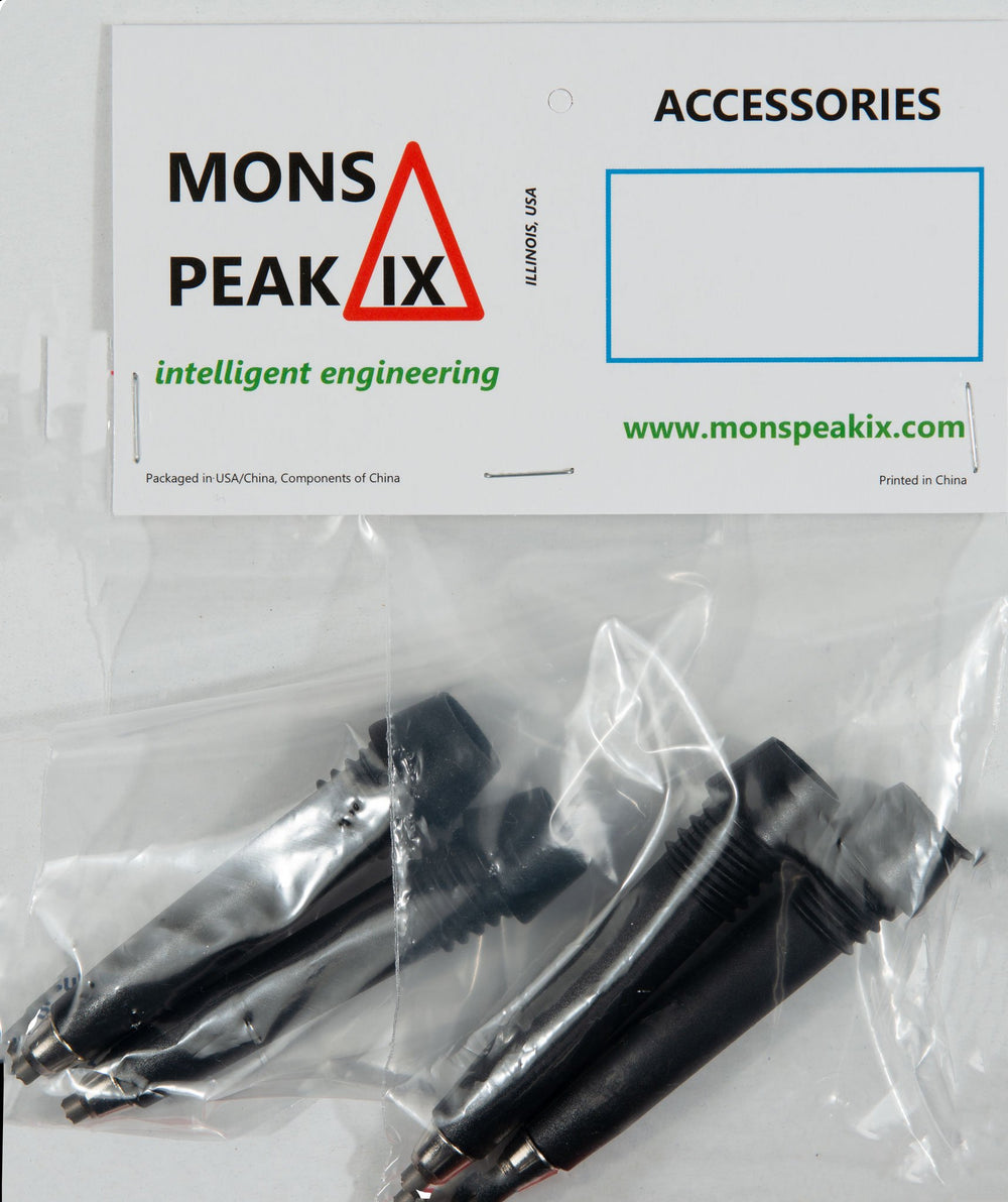 Mons Peak IX tips weigh 10 g, keeping trekking poles light for travel.