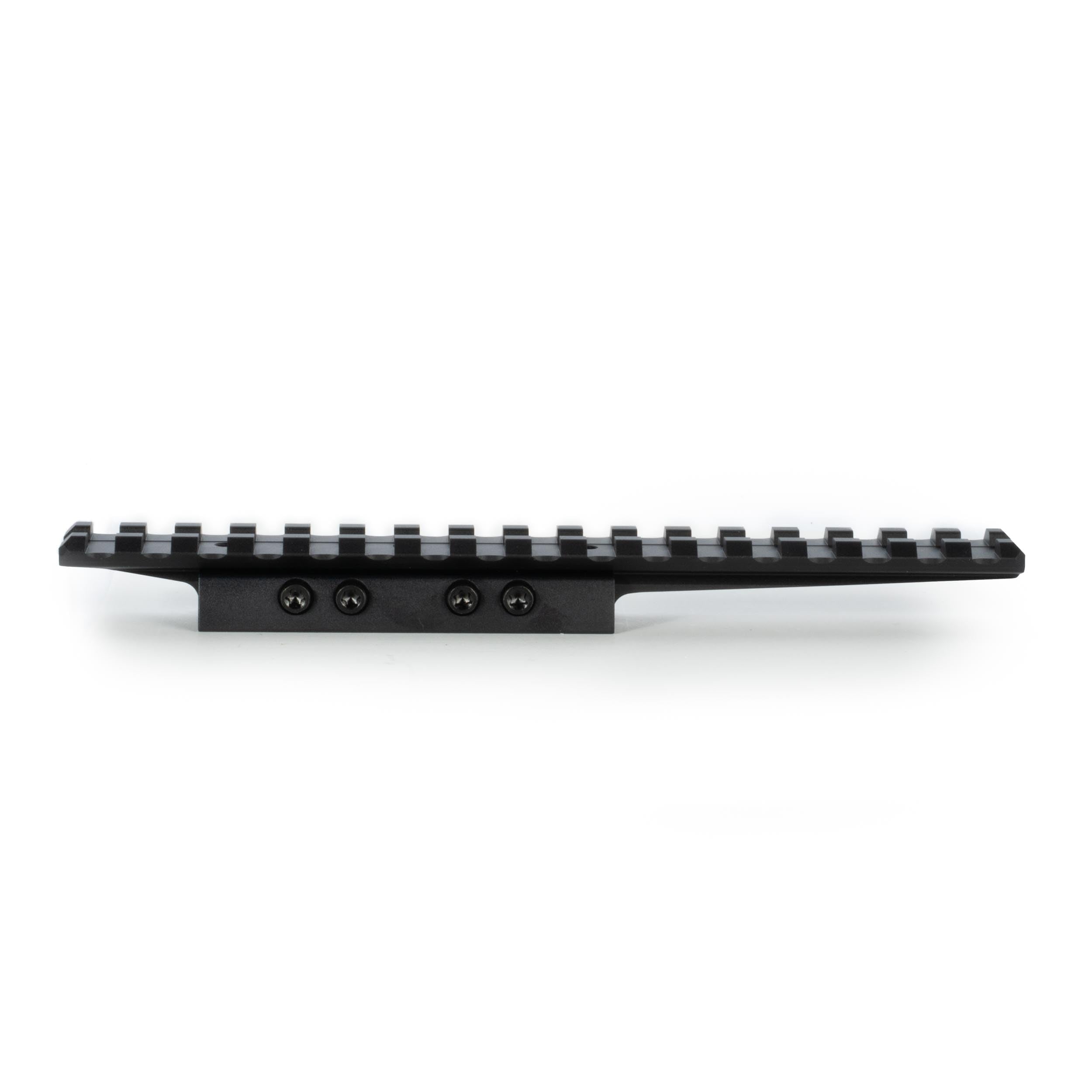 Monstrum 17-slot Picatinny rail with extra forward extension for long eye relief optics.