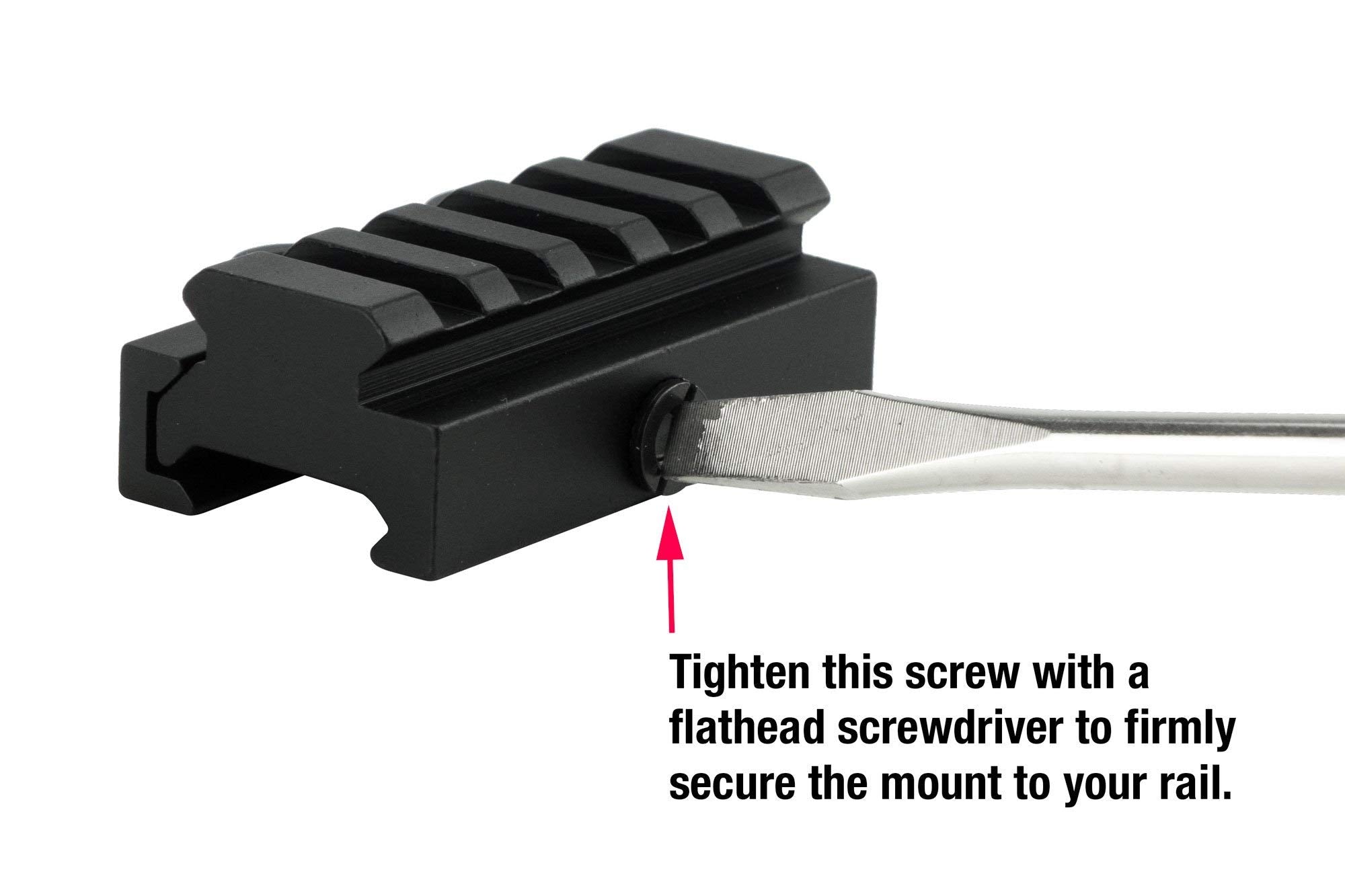 Monstrum 3-slot 1.5-inch version provides compact height for standard red dot setups.